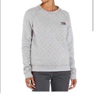 Patagonia vintage tag reclaimed organic cotton quilted crew sweatshirt